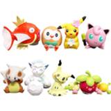 👉 Ornament Japanese Anime Pokemon Action Figure Set 8pcs/lot Jigglypuff Magikarp Collectible Figurines Toy Model Doll Gifts