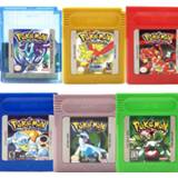 👉 Video game blauw donkergroen geel rood zilver GBC POKEMON for 16 Bit Cartridge Console Card Series Blue Green Silver Crystal Yellow Red Golden Version