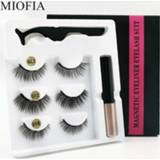 👉 Oogpotlood MIOFIA 3 pairs of magnetic eyelash set waterproof reusable magnet eyelashes and liquid eyeliner natural lashes extension tool