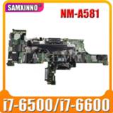 👉 Moederbord NM-A581 Laptop motherboard For Lenovo ThinkPad T460 01AW344 BT462 CPU i7 6600U I7-6500U 01HW835