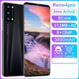 👉 Smartphone purper Reno4 pro 5.8 Inch Screen Android Phone Purple Water Drop Solid Color Mobile Cool Shape Fashion