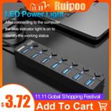 👉 USB Hub 3.0 High Speed 4 / 7 Port USB 3.0 Hub Splitter On/Off Switch with EU/US Power Adapter for MacBook Laptop PC HUB USB 3.0