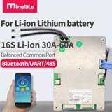 👉 Battery pack 16S li ion 60V BMS Bluetooth balance smart UART/485 30A 40A 50A 60A Li-ion Lithium Protection Board