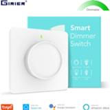 👉 Lichtschakelaar Tuya Smart Wifi Dimmer Light Switch, Home Rotary Dimmable Wall Switch 100-240V, Work with Alexa Google Life App
