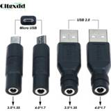 Laptop adapter Cltgxdd 1PCS Micro USB / 2.0 Male to DC 3.5*1.35 4.0*1.7 mm Female Plug Jack Converter Connector