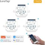 👉 Switch small 1/9Pieces LoraTap Mini DIY Smart Tuya Remote Control Wifi Support An External Work with Alexa Google Home