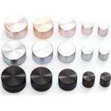 Shaft alloy 2 pcs 17*17mm 25*17mm 30*17mm 48*22 mm 34*17mm 6mm Hole Aluminum Potentiometer Knob ( Knurled Dia.)