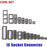F-connector 10PCS SMD IC Socket Connector DIP8 DIP14 DIP16 DIP18 DIP20 DIP28 DIP40 Connectors DIP 8P 14P 16P 18P 20P 28P 40P Pin