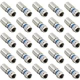 👉 Adapter plug Compression RG6 F Connector Coax Coaxial for Satellite & Cable TV (25 Pack)