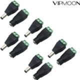 👉 Power plug adapter 10Pcs 12V 5.5mm x 2.1mm Female Male Connector DC for 5050 3528 5060 Single Color LED Strip Light CCTV Cameras