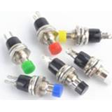 👉 Switch 6pcs PBS-110 7MM Momentary Push button Press the reset On Off Micro SwitchNormally Open NO