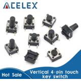 Switch 20PCS SMD 4PIN 6x6x4.3/5/6/7/8/9/10 mm Micro Tact 0.5A 50V Push Button Switches 6x6x4.3mm 6x6x5mm 6x6x6mm 6x6x7mm 6x6x8mm