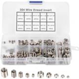 👉 Shirt steel 150pcs Stainless Helicoil Thread Repair Insert Kit M3 M4 M5 M6 M8 Rivet Nut Crew Sleeve Set