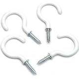 Hanger wit 10pcs White Mug Shouldered Cup Hooks Heavy Duty Screw-In Ceiling