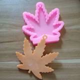 Keychain silicone epoxy resin 1pcs Hot Sale Shiny Maple Leaf Leaves Molds For DIY Truck Key Ring Mold Craft Custom