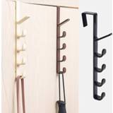 👉 Hanger plastic Bedroom Door Clothes Hanging Rack Home Storage Organization Hooks Over The Purse Holder for Bags Rails