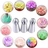 Cupcake steel Stainless Sphere Ball Shape Icing Piping Nozzles Pastry Cream Tips Flower Torch Tube Decoration
