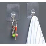 Hanger transparent 6CMX6CM 2/6pcs/bag strong adhesive hook Traceless Suction Cup Wall household storage