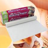 Oven 5/10M Greaseproof Bakeware Baking Cooking paper Parchment Rectangle Sheets Bakery BBQ Party #25