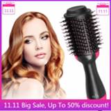 Hair straightener One-Step Dryer And Volumizer Hot Air Brush Curler Curling Comb Heated
