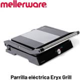 👉 Grill Mellerware Eryx de contacto parrilla eléctrica 2200W y placas antiadherentes basculantes. Apertura 180º, 58x46cm sup