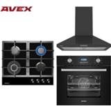 👉 Oven Set gas panel AVEX HM 6042 B, electric 6170 B and hood YS 6040 Built-in home appliances