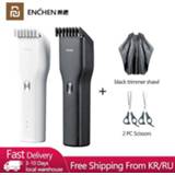 Shawl kinderen Xiaomi ENCHEN Hair Trimmer For Men Kids Cordless USB Rechargeable Electric Clipper Hairs Cutter Machine With Scissors