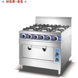 👉 Oven 6 Burners Gas Cooking Range Electric Multifunctional Cooker