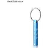 👉 Keychain steel Personalized Master Customized Stainless Plain Engraving Name Date Rectangle Key Ring Bags Accessories