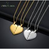 👉 Hanger steel goud vrouwen meisjes Nextvance Simplicity Neclace Stainless Heart Pendant Necklace Gold Lover Couple Lady Girl Party Gift
