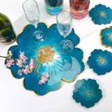 👉 Compote resin epoxy silicone DIY Cherry Blossoms Flower Mold Handmade Coaster Tray UV for Home Decor Craft