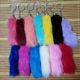 Keychain 13 Color High Quanlity Tail Design Fake Fox Fur Car Key Ring Bag Chain Personality is Hanged Keychains