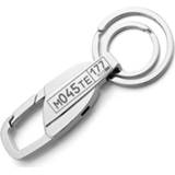 👉 Keychain Delicate Customized For Car Plate Number Logo Anti-lost Keyring Engraved Name Key Chain Ring Pretty Gift Men DK372C