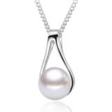 👉 Hanger zilver vrouwen NEHZY 925 Sterling Silver New Woman Fashion Jewelry High Quality Crystal Zircon Pearl Agate Pendant Necklace Length 45CM