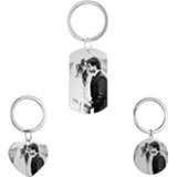 👉 Keychain steel DIY Engraved Photo Keychains Heart Stainless Custom Name Keyring Tag Round Shape Couple Love Anniversary Jewelry Gifts