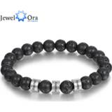 👉 Armband steel Personalized Stainless Beaded Chain Name Engravd Bracelets for Men Customized Lava Tiger Eye Stone Gifts Him