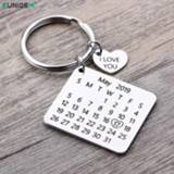 👉 Personalized Calendar Keychains Custom Engraved Date Key Chain Ring Customized DIY Birthday Gift for Boyfriends Girlfriends