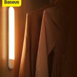 👉 Wardrobe Baseus LED Cabinet lamp PIR Motion Sensor Light USB Warm Night Magnet Wall