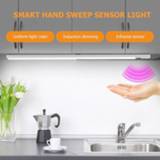 👉 Wardrobe Hand Sweep Sensor USB LED Under Cabinet Lights 20/30/40/50cm Wave Activated For Kitchen Bedroom Closet Night Light