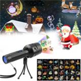 Projector 33 Patterns LED Christmas Laser Snowflake Waterproof IP65 Outdoor Garden Spotlight Disco Xmas Lights CF577