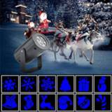 Projector Colorful Rotating LED Lights Super Bright Christmas Laser Light Outdoor Landscape Lamp Decorations