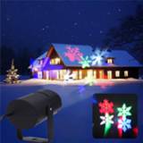 👉 Projector Waterproof Outdoor Snowflake LED Light Moving Snow Laser Christmas Lamp Projection 2021 New Year Party Decor