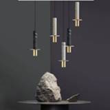 👉 Spotlight Nordic Minimalist ins water stone cylindrical pendant lights aisle bedside bar hot pot shop lamp ZM101401