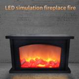 👉 Ornament Ornaments Living Room Bar USB Rechargeable Gift Fashion Flame Effect Retro LED Simulation Fireplace Light Home Decor Portable