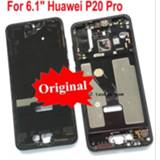 👉 Bezel Original Supporting Housing Front / Middle Frame + Power Flex Cable Side Buttons For Huawei P20 Pro CLT-AL01 No LCD Screen