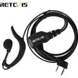 👉 Draagbare radio PU Retevis R-111 PTT Earpiece Wire Tensile For Kenwood H777 RT5R BAOFENG UV-5R BF-888S TYT Walkie Talkie C9037A