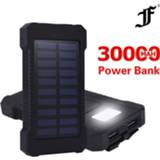 👉 Powerbank Solar Power Bank Waterproof 30000mAh Charger 2 USB Ports External for Xiaomi MI iPhone 8 Smartphone Huawei