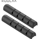 👉 Organizer silicone mannen KUULAA Cable USB Winder Desktop Tidy Management Clips Holder for Mouse Headphone Wire