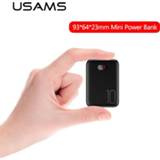 👉 Powerbank Mini Power Bank 10000mAh USAMS portable external battery fast charging LED Display for iPhone Samsung Xiaomi