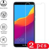 👉 Screenprotector 2Pcs for huawei y5 lite y6 y7 prime pro 2019 2018 tempered glass phone screen protector protective film on the smartphone